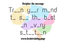 Decipher the message